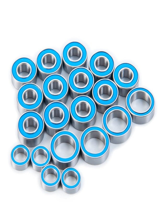 WEFEINO 20Pcs Blue Rubber Seals RC Ball Bearing Kit for All Tamiya TT-01 RC Crawler Car - Image 3